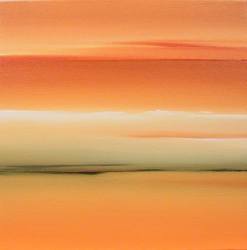 Between Heaven and Earth Contemporary Landscape Painting by Paula Schoen