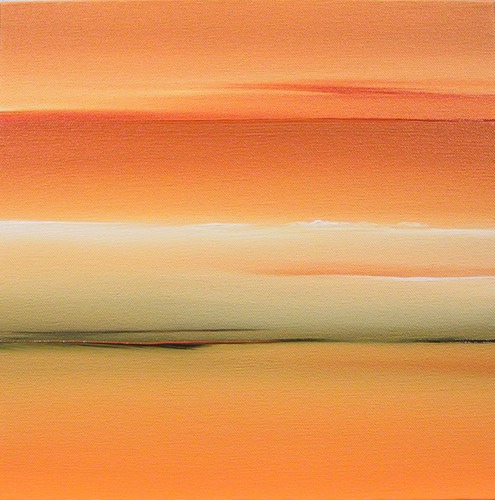 Between Heaven and Earth Contemporary Landscape Painting by Paula Schoen