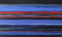 Night Rising Contemporary Landscape Oil Painting by Paula Schoen